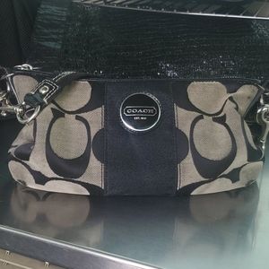 Coach signature stripe Demi handbag